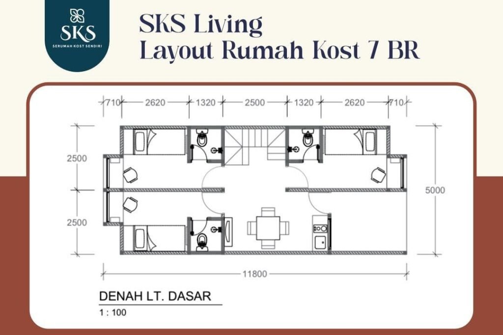 Layout SKS 7 BR (Lantai 1)