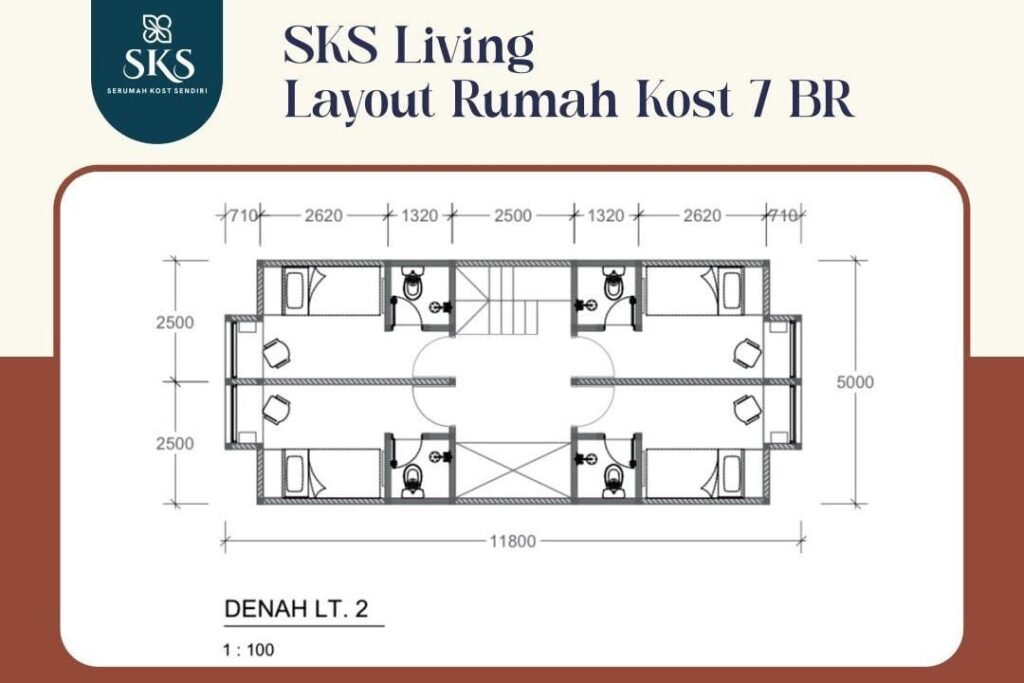 Layout SKS 7 BR (Lantai 2)